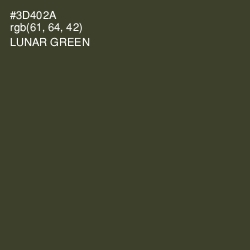 #3D402A - Lunar Green Color Image