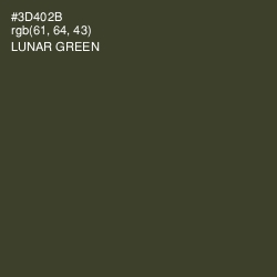 #3D402B - Lunar Green Color Image