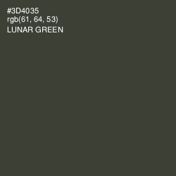 #3D4035 - Lunar Green Color Image