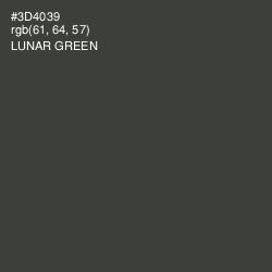 #3D4039 - Lunar Green Color Image