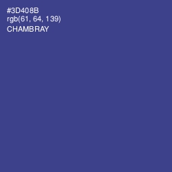 #3D408B - Chambray Color Image