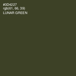 #3D4227 - Lunar Green Color Image