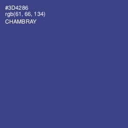 #3D4286 - Chambray Color Image