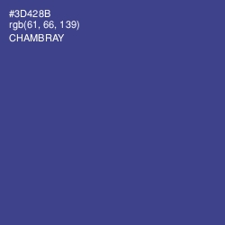 #3D428B - Chambray Color Image