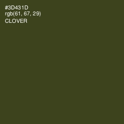 #3D431D - Clover Color Image