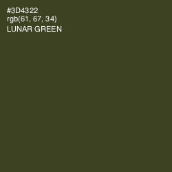 #3D4322 - Lunar Green Color Image