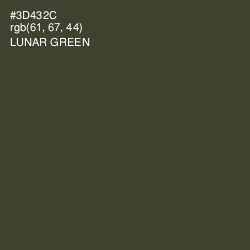 #3D432C - Lunar Green Color Image