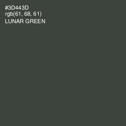 #3D443D - Lunar Green Color Image