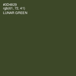 #3D4829 - Lunar Green Color Image