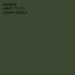 #3D4833 - Lunar Green Color Image