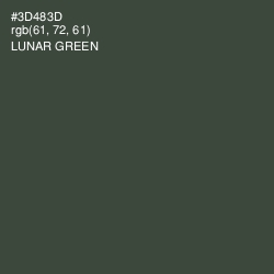 #3D483D - Lunar Green Color Image