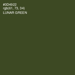 #3D4922 - Lunar Green Color Image