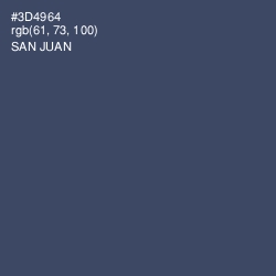 #3D4964 - San Juan Color Image
