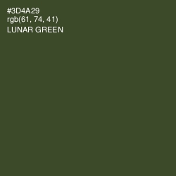 #3D4A29 - Lunar Green Color Image