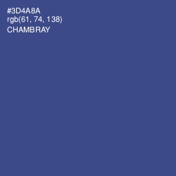 #3D4A8A - Chambray Color Image