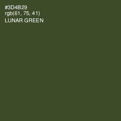 #3D4B29 - Lunar Green Color Image