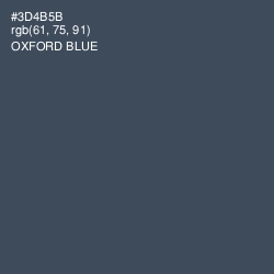 #3D4B5B - Oxford Blue Color Image