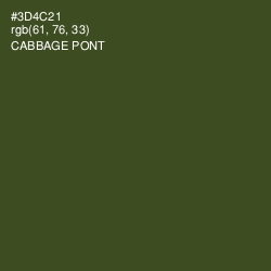 #3D4C21 - Cabbage Pont Color Image