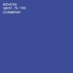 #3D4C96 - Chambray Color Image