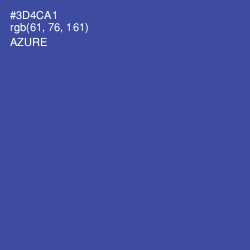 #3D4CA1 - Azure Color Image