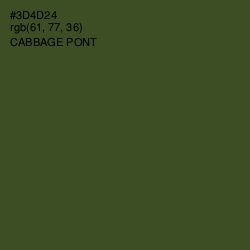 #3D4D24 - Cabbage Pont Color Image