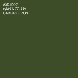 #3D4D27 - Cabbage Pont Color Image