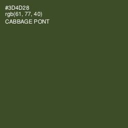 #3D4D28 - Cabbage Pont Color Image