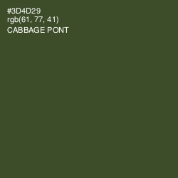 #3D4D29 - Cabbage Pont Color Image