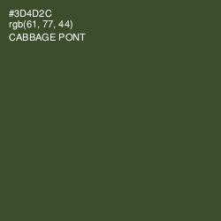 #3D4D2C - Cabbage Pont Color Image