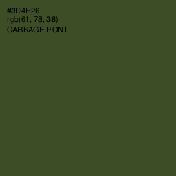 #3D4E26 - Cabbage Pont Color Image