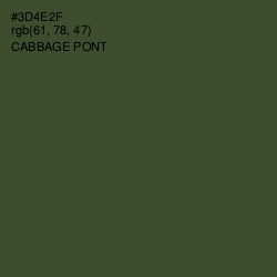 #3D4E2F - Cabbage Pont Color Image