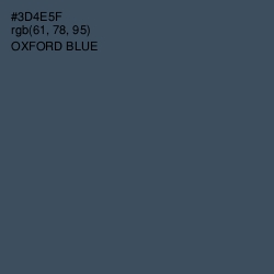#3D4E5F - Oxford Blue Color Image