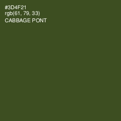 #3D4F21 - Cabbage Pont Color Image