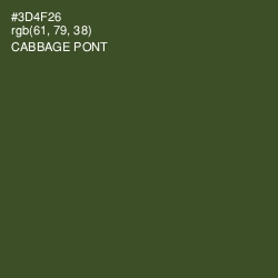 #3D4F26 - Cabbage Pont Color Image