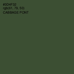 #3D4F32 - Cabbage Pont Color Image