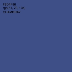 #3D4F86 - Chambray Color Image