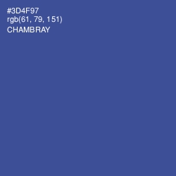 #3D4F97 - Chambray Color Image