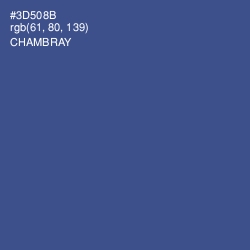 #3D508B - Chambray Color Image