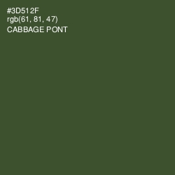 #3D512F - Cabbage Pont Color Image