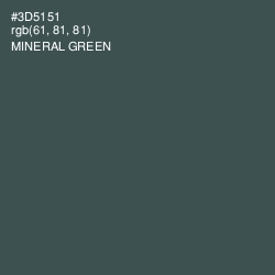 #3D5151 - Mineral Green Color Image