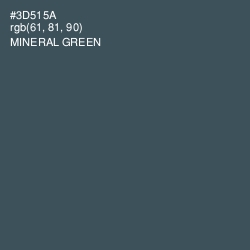 #3D515A - Mineral Green Color Image