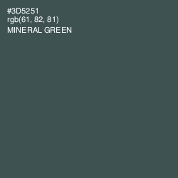 #3D5251 - Mineral Green Color Image
