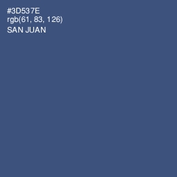 #3D537E - San Juan Color Image