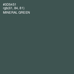 #3D5451 - Mineral Green Color Image