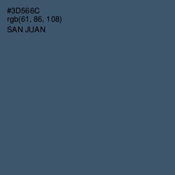 #3D566C - San Juan Color Image