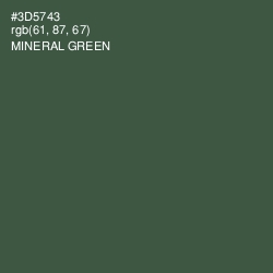 #3D5743 - Mineral Green Color Image