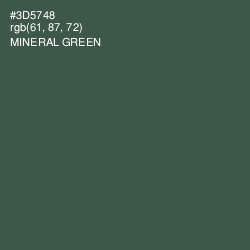 #3D5748 - Mineral Green Color Image