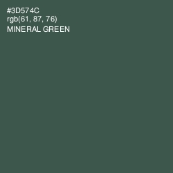 #3D574C - Mineral Green Color Image