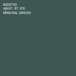 #3D5753 - Mineral Green Color Image