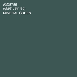 #3D5755 - Mineral Green Color Image